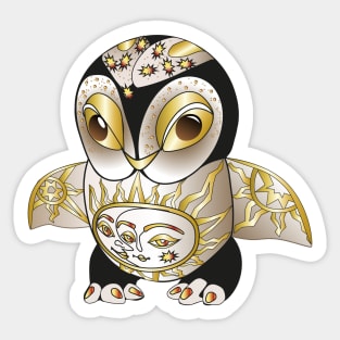 Moon Owl Sticker